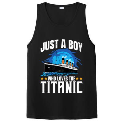 Boy Who Just Love The Rms Titanic PosiCharge Competitor Tank
