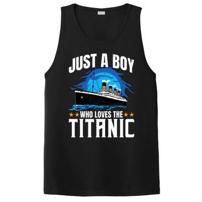 Boy Who Just Love The Rms Titanic PosiCharge Competitor Tank