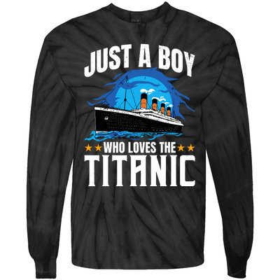 Boy Who Just Love The Rms Titanic Tie-Dye Long Sleeve Shirt