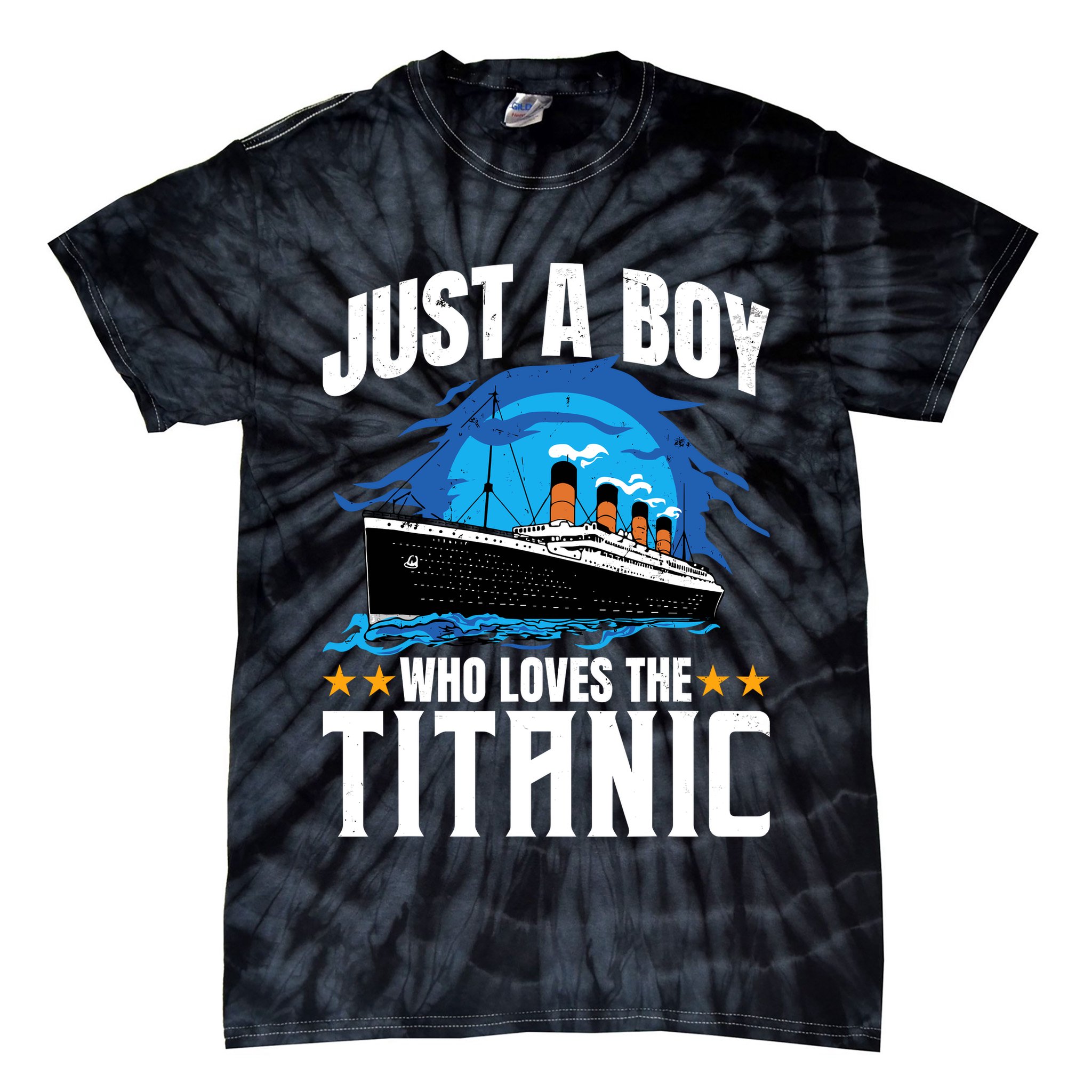 Boy Who Just Love The Rms Titanic Tie-Dye T-Shirt
