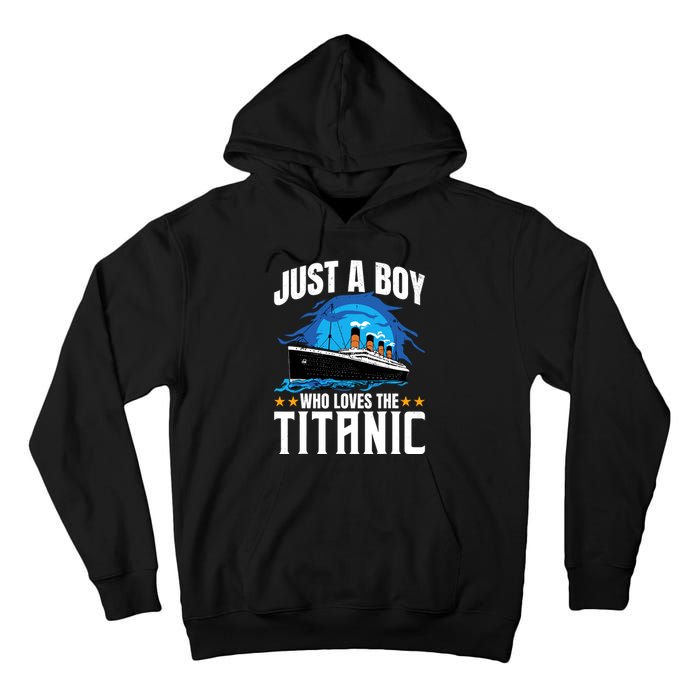 Boy Who Just Love The Rms Titanic Tall Hoodie