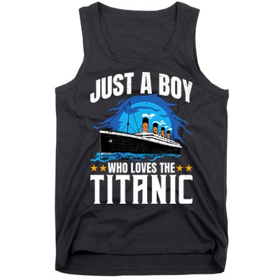 Boy Who Just Love The Rms Titanic Tank Top