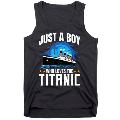 Boy Who Just Love The Rms Titanic Tank Top