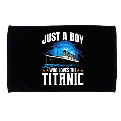 Boy Who Just Love The Rms Titanic Microfiber Hand Towel