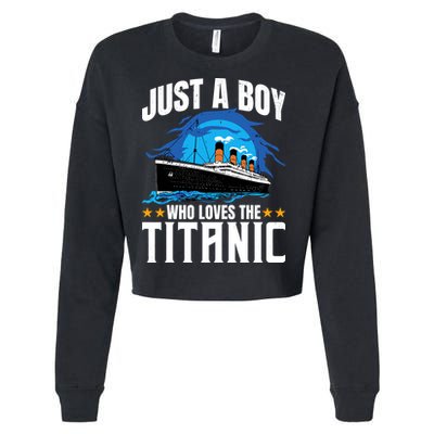 Boy Who Just Love The Rms Titanic Cropped Pullover Crew
