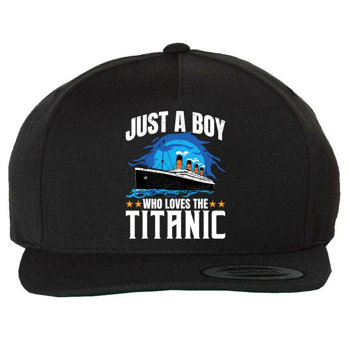 Boy Who Just Love The Rms Titanic Wool Snapback Cap