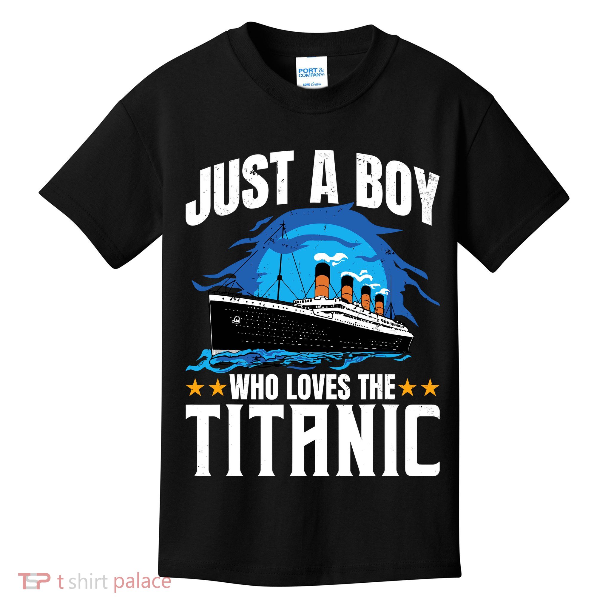 Boy Who Just Love The Rms Titanic Kids T-Shirt