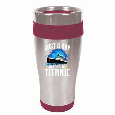 Boy Who Just Love The Rms Titanic 16oz Travel Tumbler