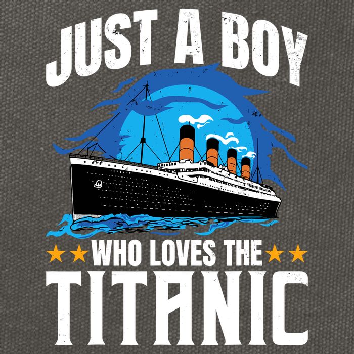 Boy Who Just Love The Rms Titanic Cotton Canvas Backpack