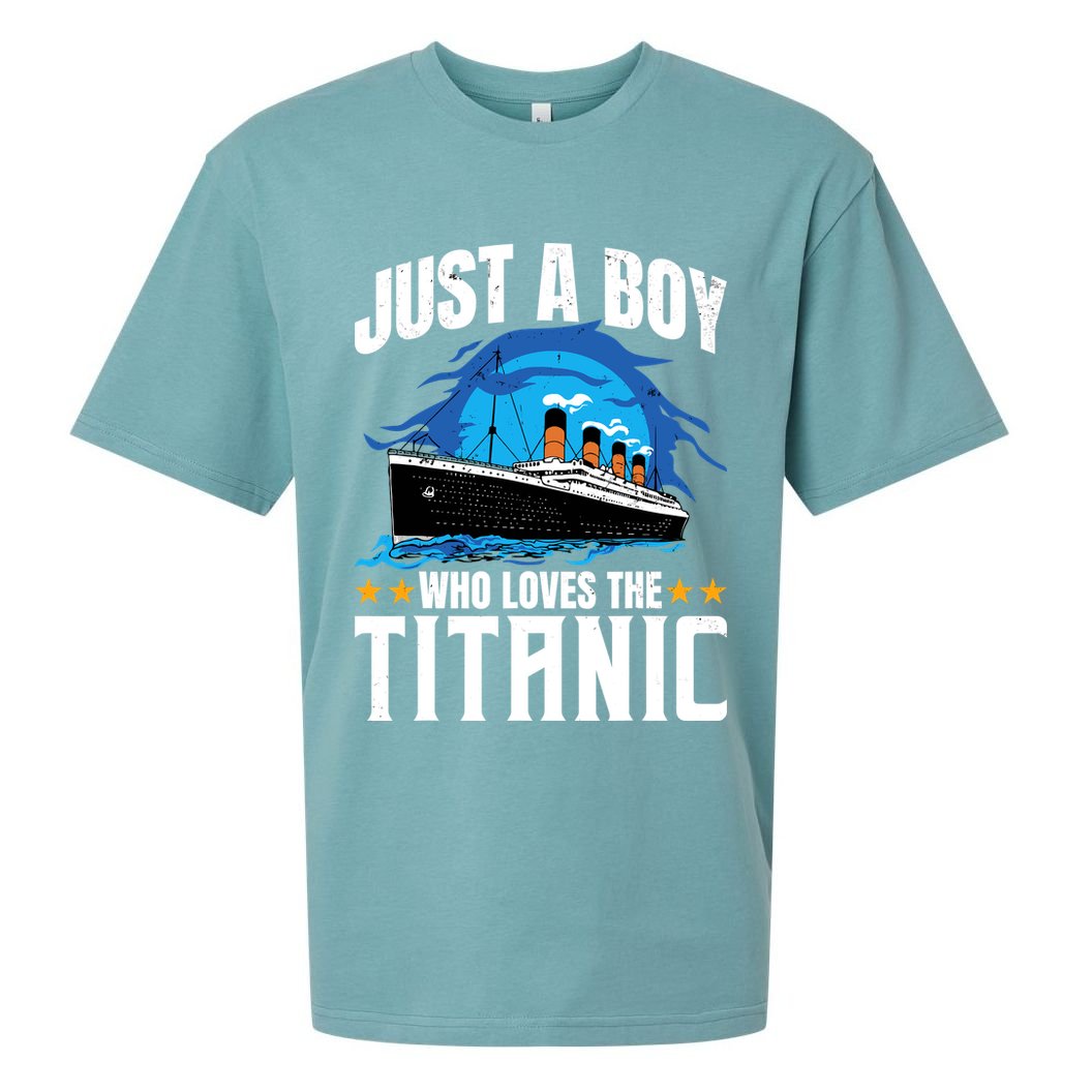 Boy Who Just Love The Rms Titanic Sueded Cloud Jersey T-Shirt