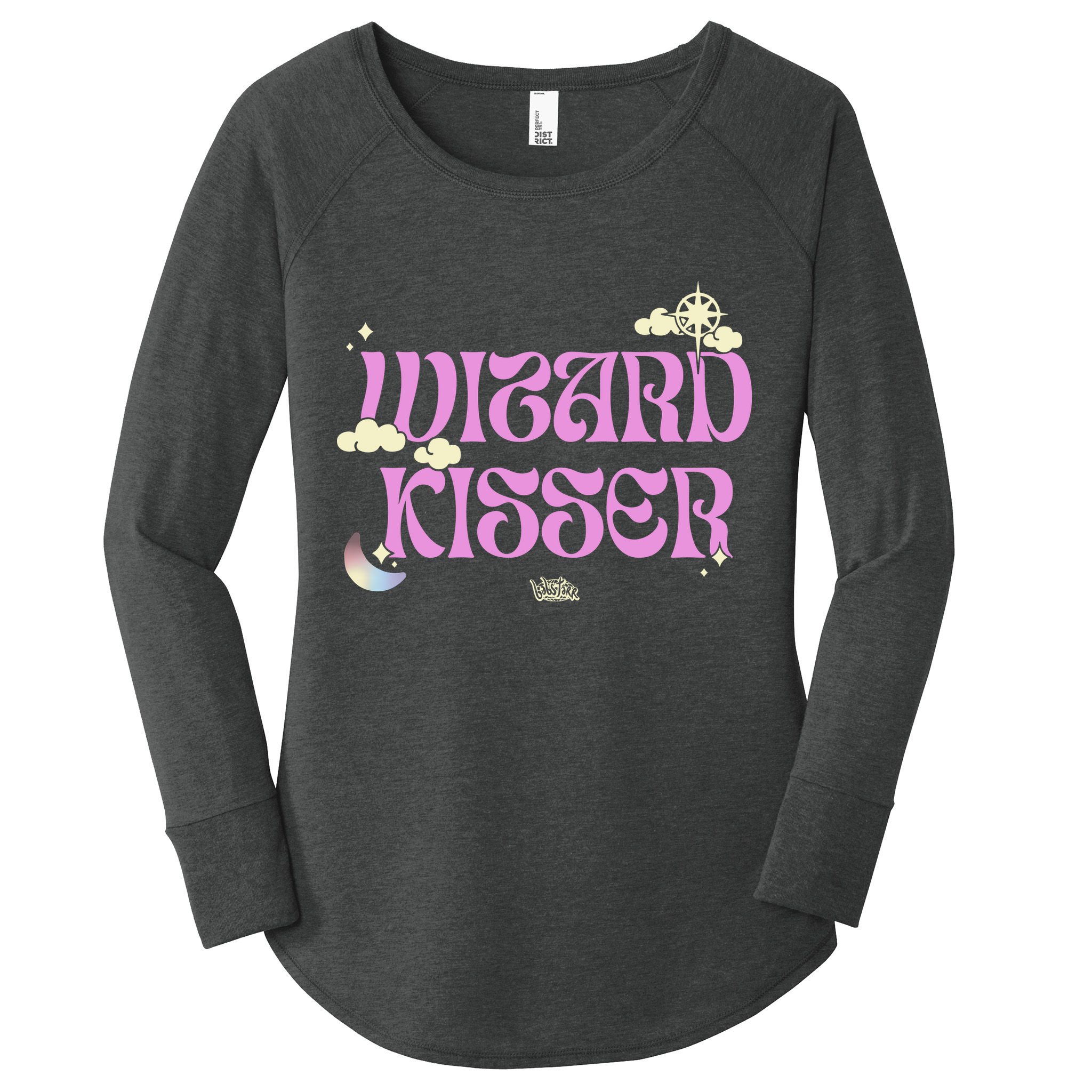 Babsdraws Wizard Kisser Women's Perfect Tri Tunic Long Sleeve Shirt