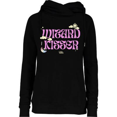 Babsdraws Wizard Kisser Womens Funnel Neck Pullover Hood