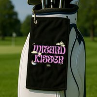 Babsdraws Wizard Kisser Golf Towel