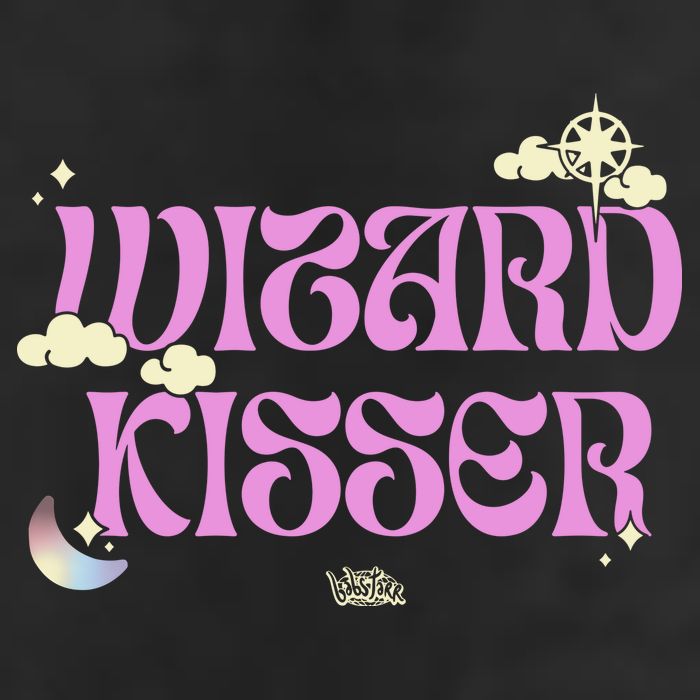Babsdraws Wizard Kisser Golf Towel