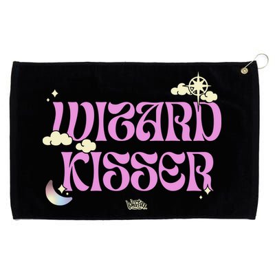 Babsdraws Wizard Kisser Grommeted Golf Towel