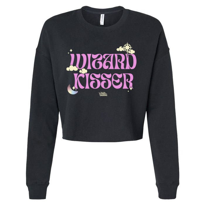 Babsdraws Wizard Kisser Cropped Pullover Crew