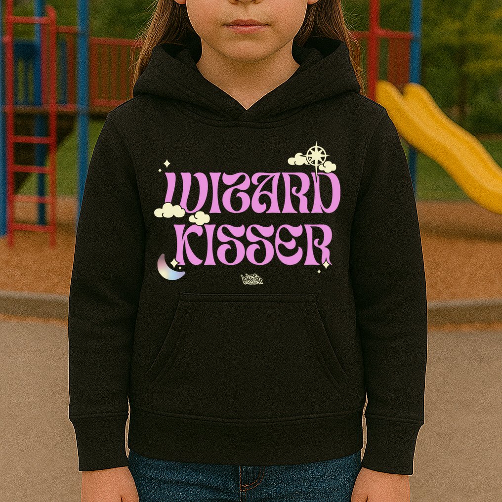 Babsdraws Wizard Kisser Kids Hoodie