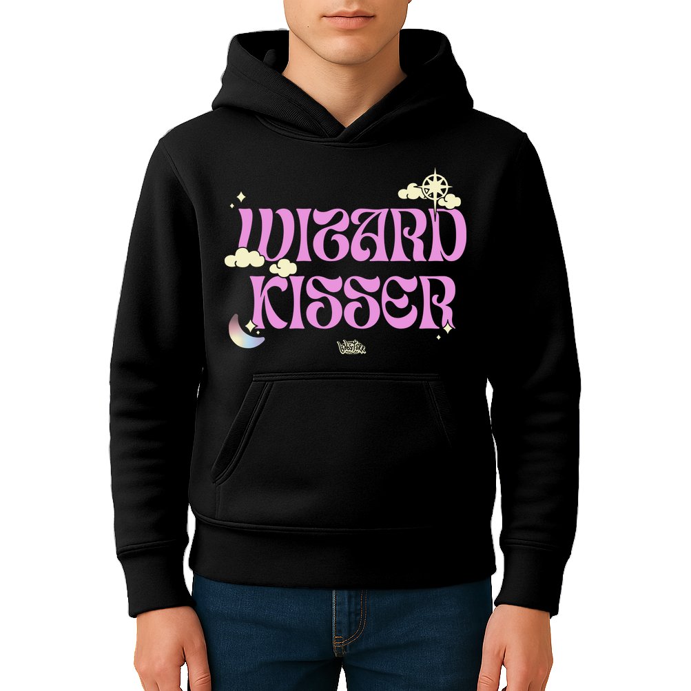 Babsdraws Wizard Kisser Kids Hoodie