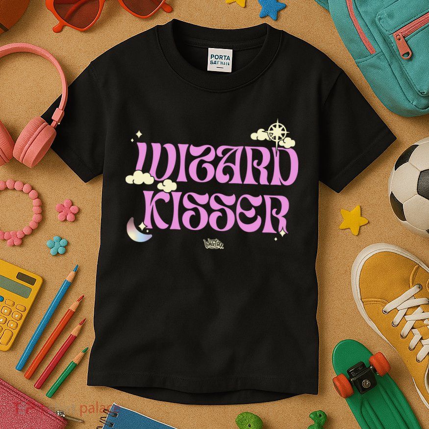 Babsdraws Wizard Kisser Kids T-Shirt