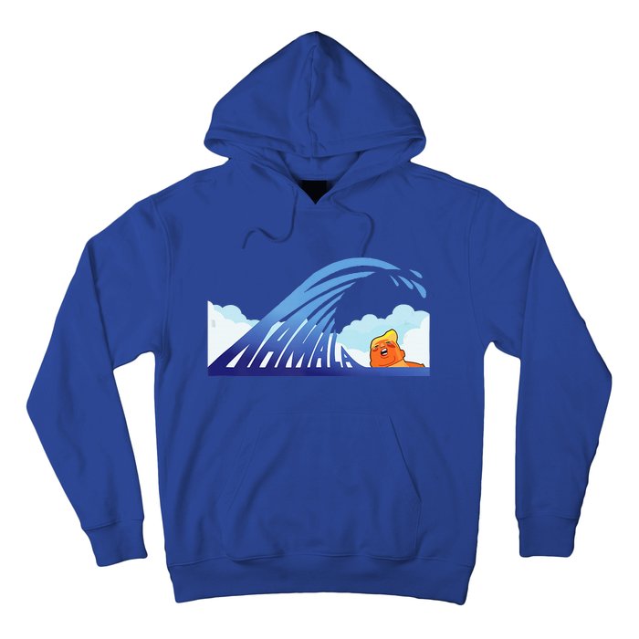 Blue Wave Kamala Harris Trump Hoodie