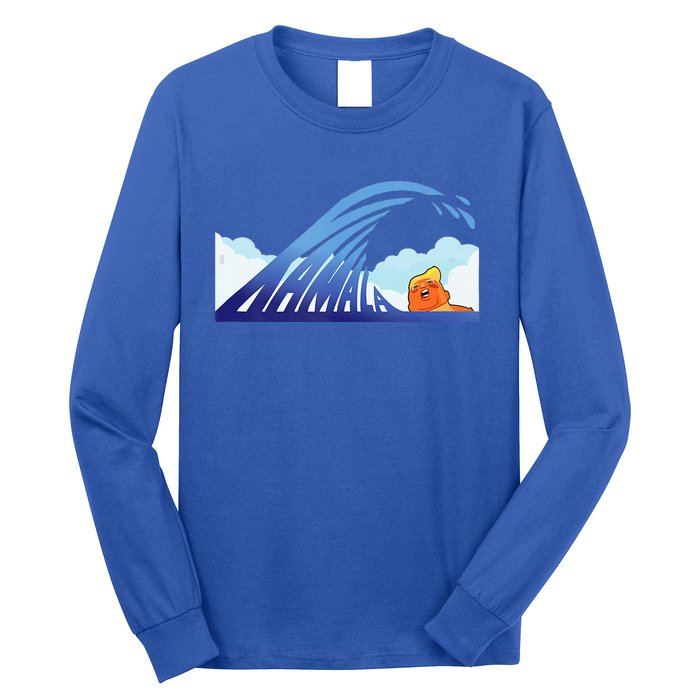 Blue Wave Kamala Harris Trump Long Sleeve Shirt