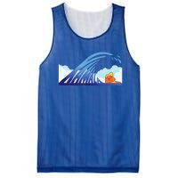 Blue Wave Kamala Harris Trump Mesh Reversible Basketball Jersey Tank