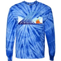 Blue Wave Kamala Harris Trump Tie-Dye Long Sleeve Shirt