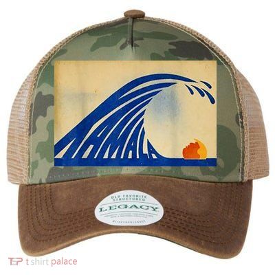 Blue Wave Kamala Funny Anti Trump Legacy Tie Dye Trucker Hat
