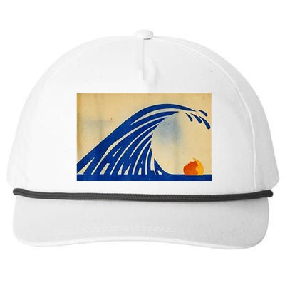 Blue Wave Kamala Funny Anti Trump Snapback Five-Panel Rope Hat