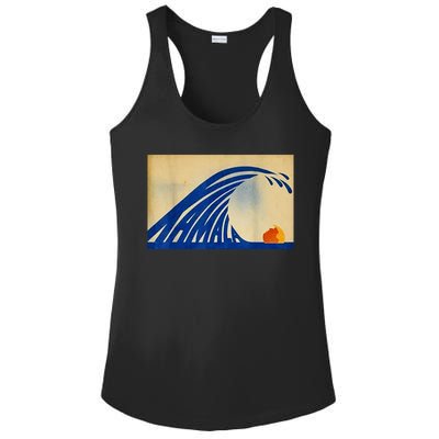 Blue Wave Kamala Funny Anti Trump Ladies PosiCharge Competitor Racerback Tank