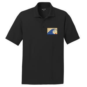 Blue Wave Kamala Funny Anti Trump PosiCharge RacerMesh Polo