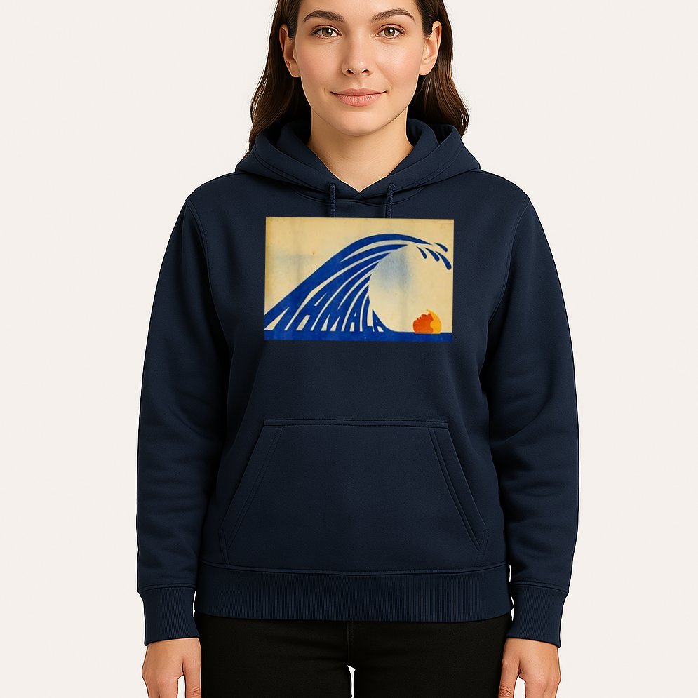 Blue Wave Kamala Funny Anti Trump Hoodie