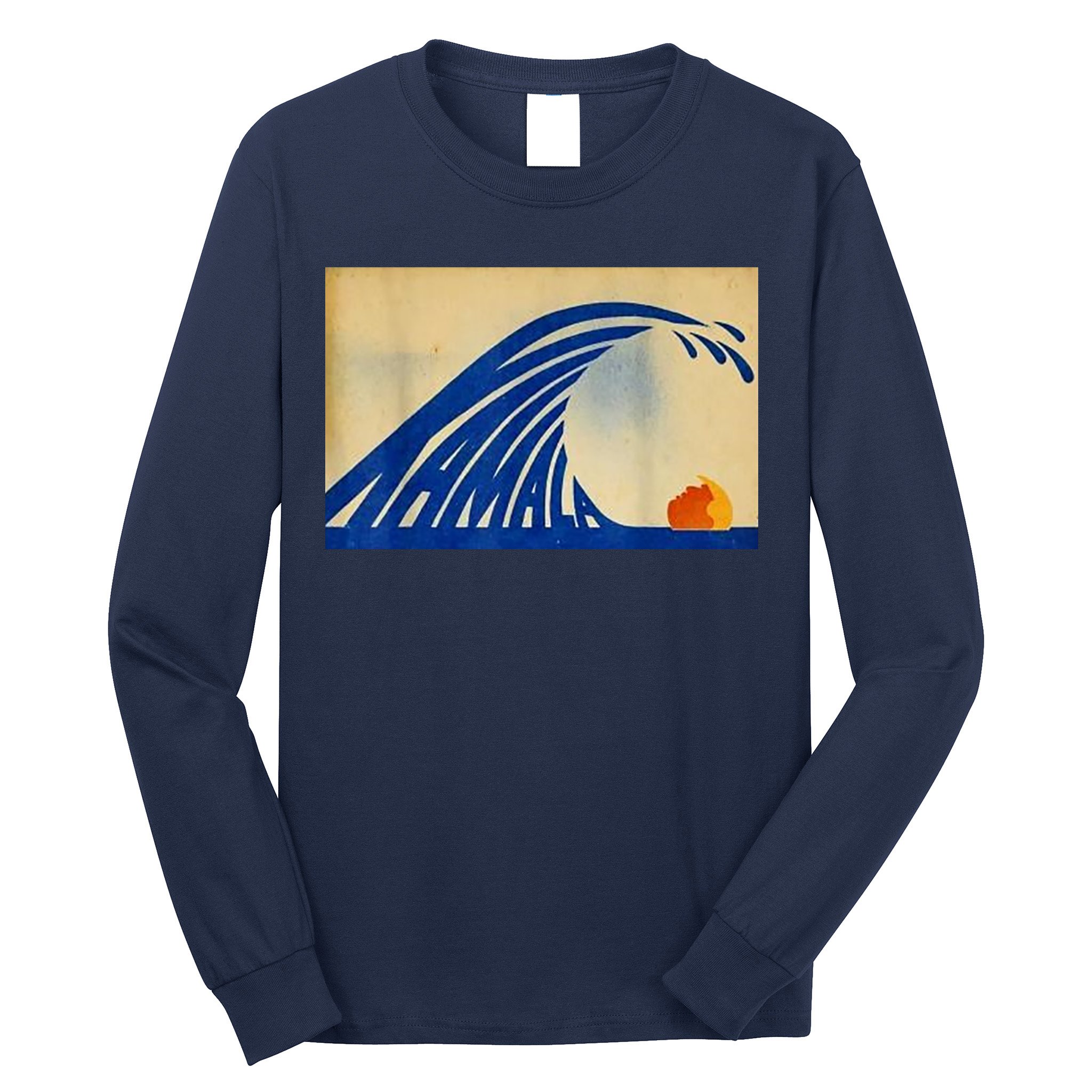 Blue Wave Kamala Funny Anti Trump Long Sleeve Shirt