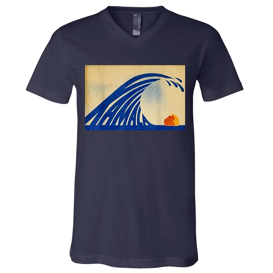 Blue Wave Kamala Funny Anti Trump V-Neck T-Shirt