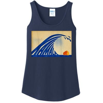 Blue Wave Kamala Funny Anti Trump Ladies Essential Tank