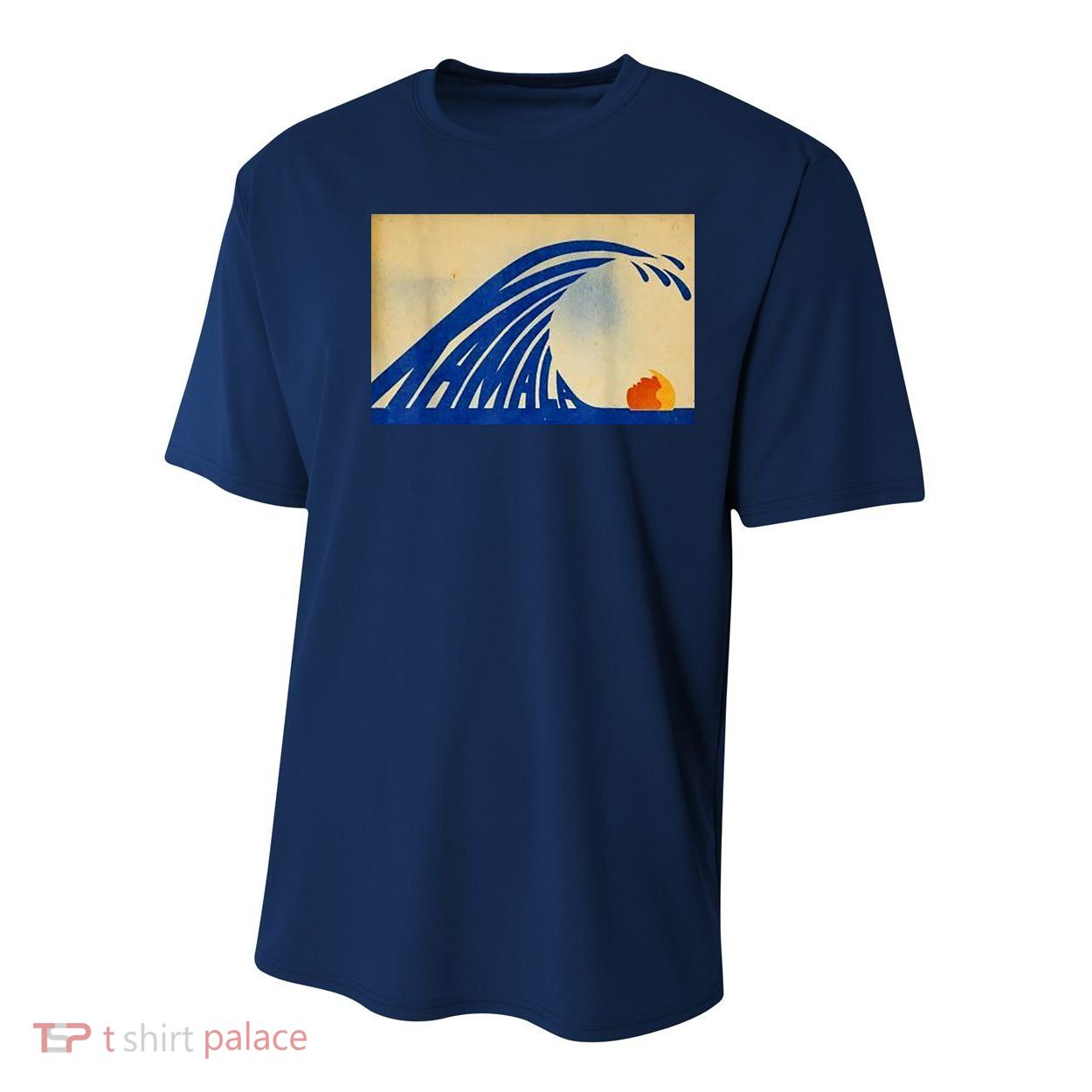 Blue Wave Kamala Funny Anti Trump Youth Performance Sprint T-Shirt
