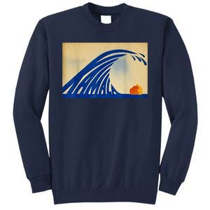 Blue Wave Kamala Funny Anti Trump Tall Sweatshirt