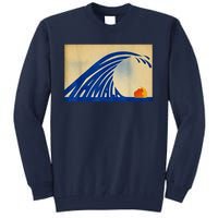 Blue Wave Kamala Funny Anti Trump Tall Sweatshirt