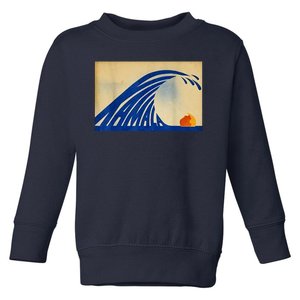 Blue Wave Kamala Funny Anti Trump Toddler Sweatshirt