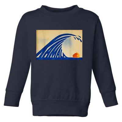 Blue Wave Kamala Funny Anti Trump Toddler Sweatshirt