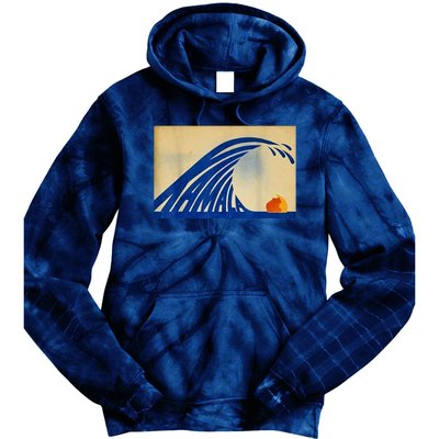 Blue Wave Kamala Funny Anti Trump Tie Dye Hoodie