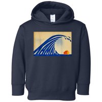 Blue Wave Kamala Funny Anti Trump Toddler Hoodie