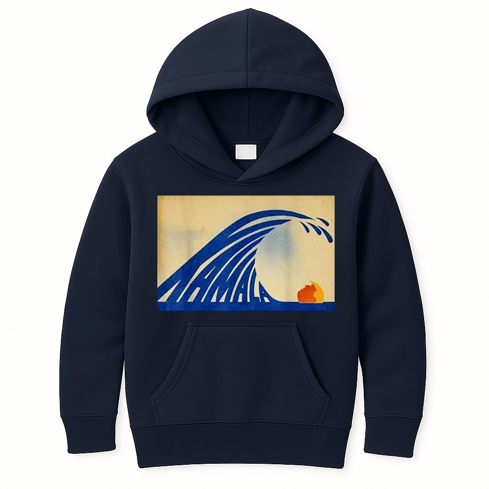 Blue Wave Kamala Funny Anti Trump Kids Hoodie