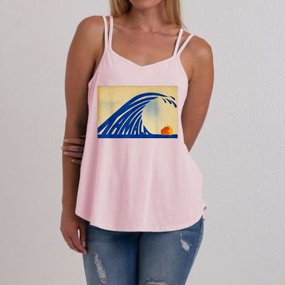 Blue Wave Kamala Funny Anti Trump Women's Strappy Tank