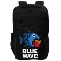 Blue Wave Kamala Big Fish Eat Little Fish Trump Hair Impact Tech Backpack