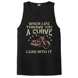 Biker When Life Throws You A Curve Motorcycle PosiCharge Competitor Tank