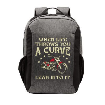 Biker When Life Throws You A Curve Motorcycle Vector Backpack
