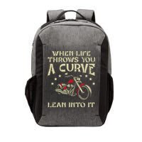 Biker When Life Throws You A Curve Motorcycle Vector Backpack