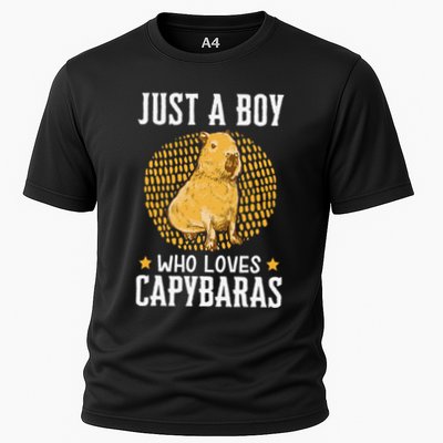 Boy who loves Capybaras South American Capybara  Performance Shirt