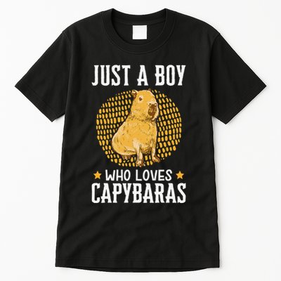 Boy who loves Capybaras South American Capybara  Tall T-Shirt